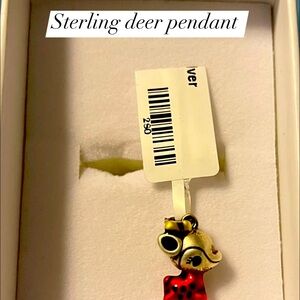Sterling reindeer charm. Very sweet design
